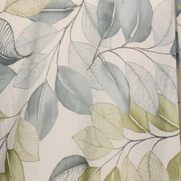 Alfred Dunner Blue Green Leaf Button Down Blouse Size 16 Leaves - Picture 9 of 10